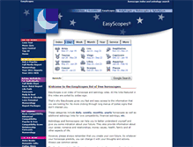 Tablet Screenshot of horoscopes.easyscopes.com